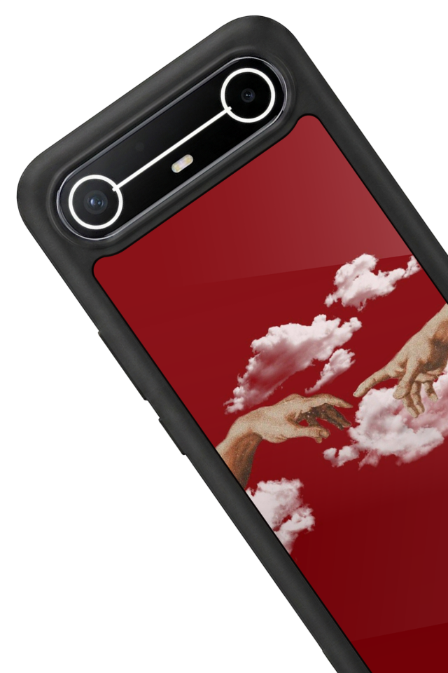Tecno Spark Slim 5G Uyumlu Kirmizi Tasarımlı Glossy Premium Kılıf