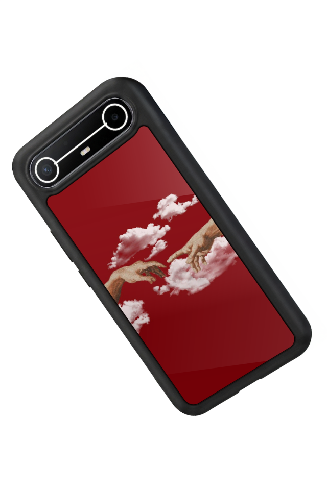 Tecno Spark Slim 5G Uyumlu Kirmizi Tasarımlı Glossy Premium Kılıf