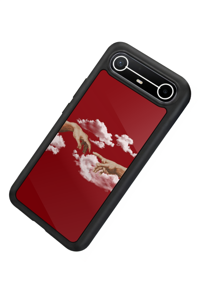 Tecno Spark Slim 5G Uyumlu Kirmizi Tasarımlı Glossy Premium Kılıf