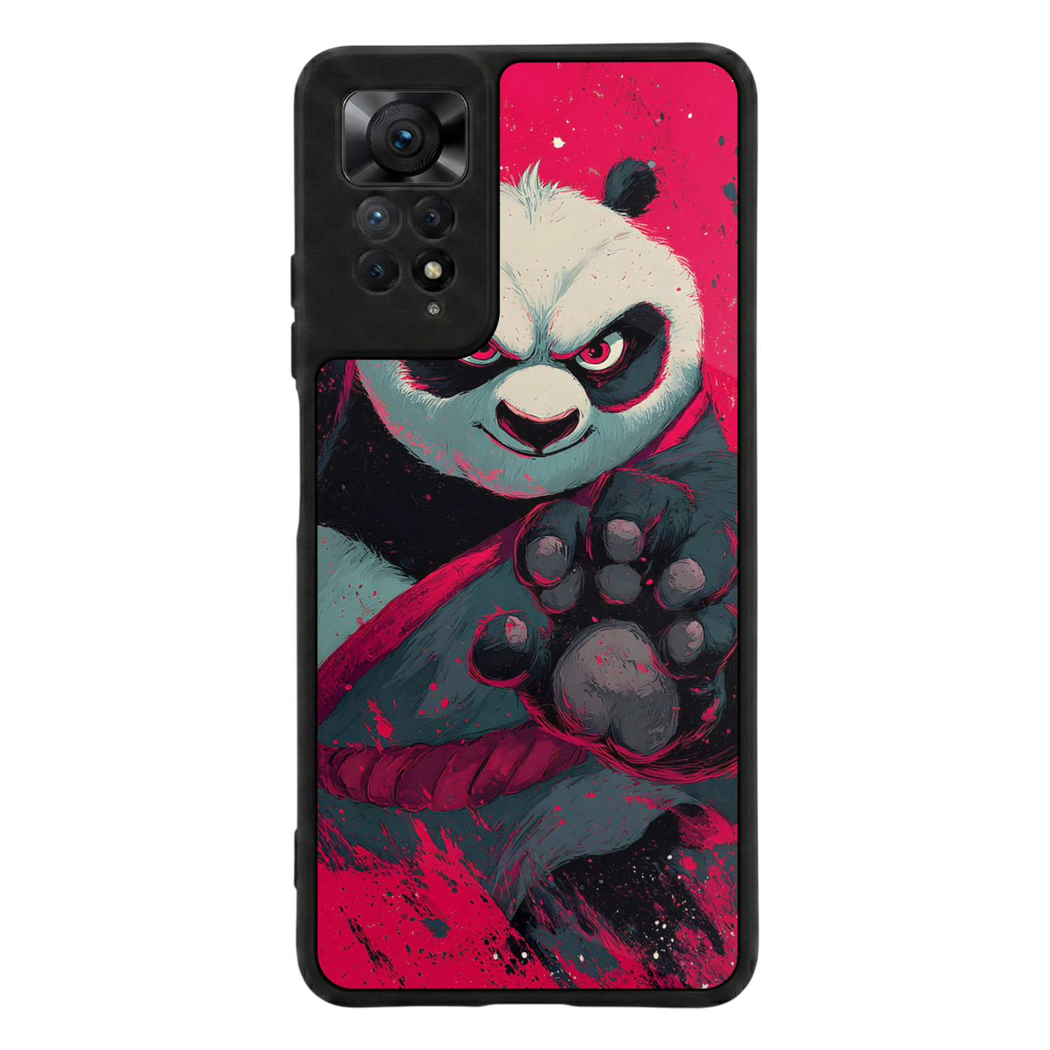 Xiaomi Redmi Note 11 Pro Uyumlu Kung Fu Panda Tasarımlı Glossy Premium Kılıf