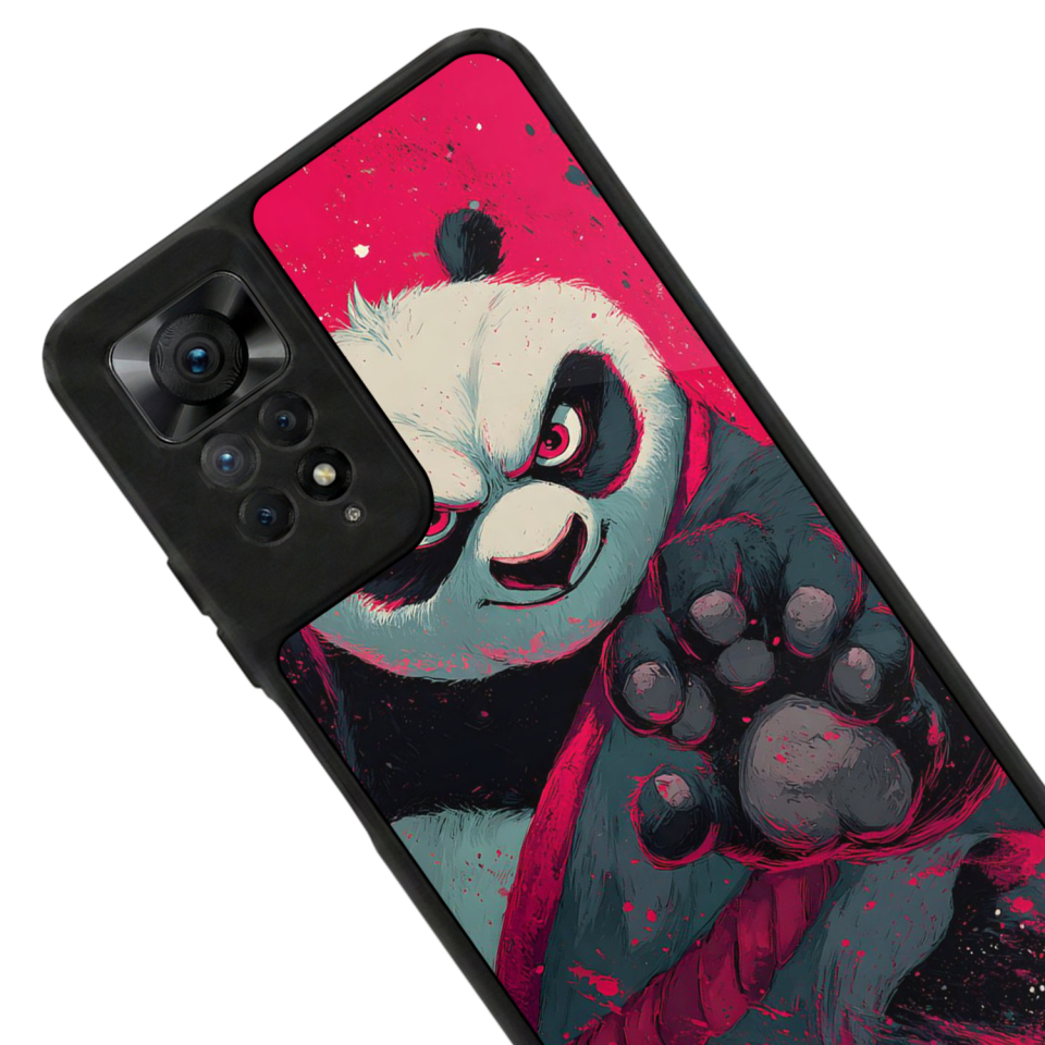 Xiaomi Redmi Note 11 Pro Uyumlu Kung Fu Panda Tasarımlı Glossy Premium Kılıf