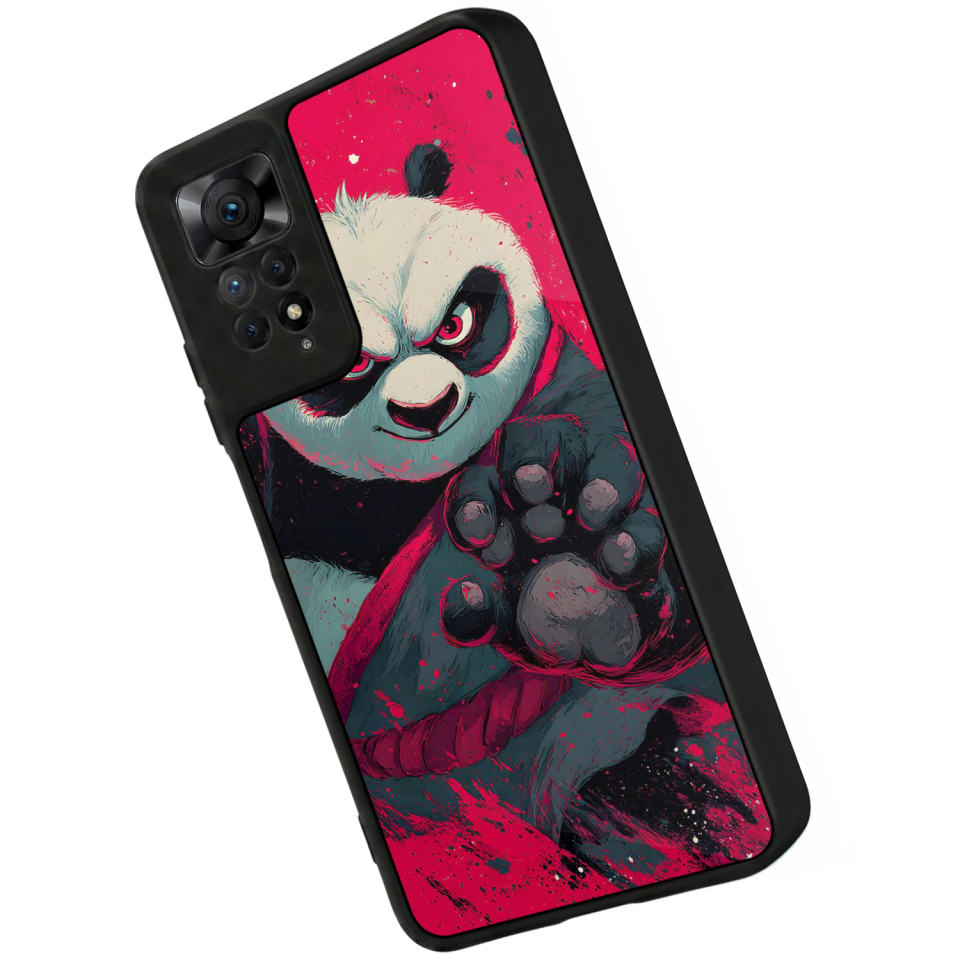 Xiaomi Redmi Note 11 Pro Uyumlu Kung Fu Panda Tasarımlı Glossy Premium Kılıf