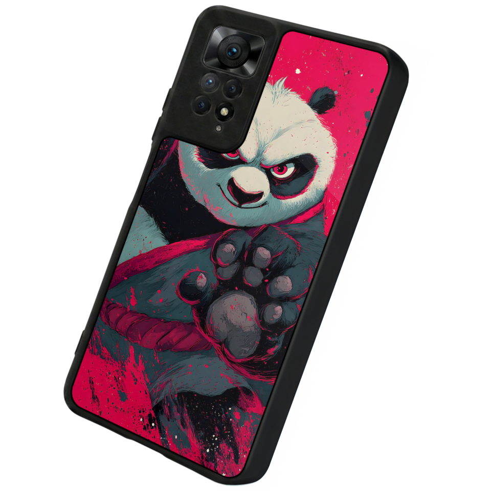 Xiaomi Redmi Note 11 Pro Uyumlu Kung Fu Panda Tasarımlı Glossy Premium Kılıf