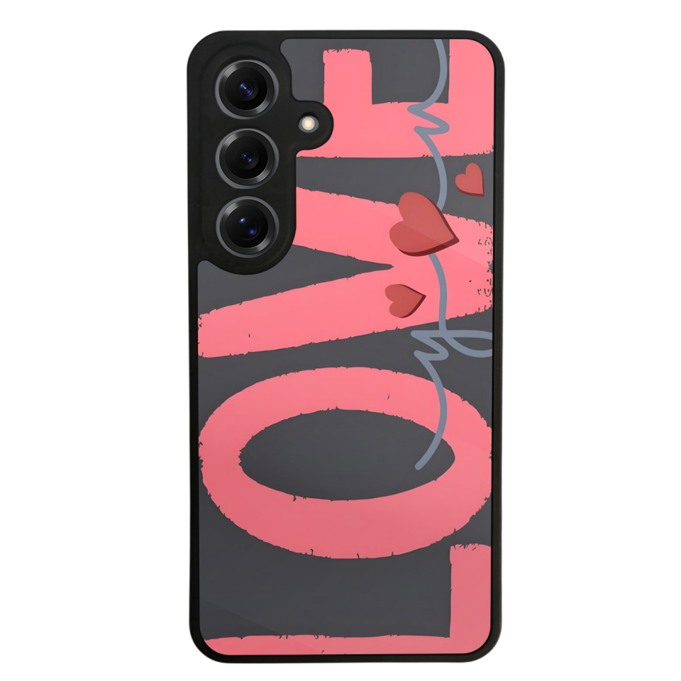 Samsung Galaxy S25 Uyumlu Love Tasarımlı Glossy Premium Kılıf