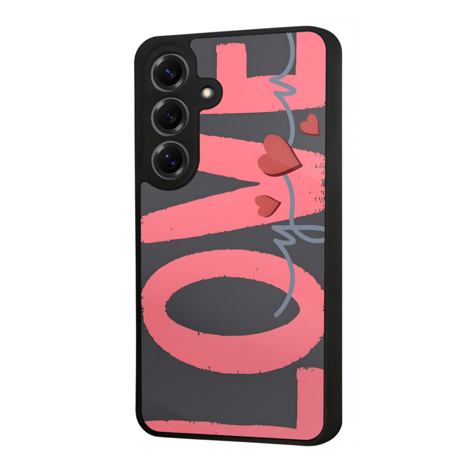 Samsung Galaxy S25 Uyumlu Love Tasarımlı Glossy Premium Kılıf