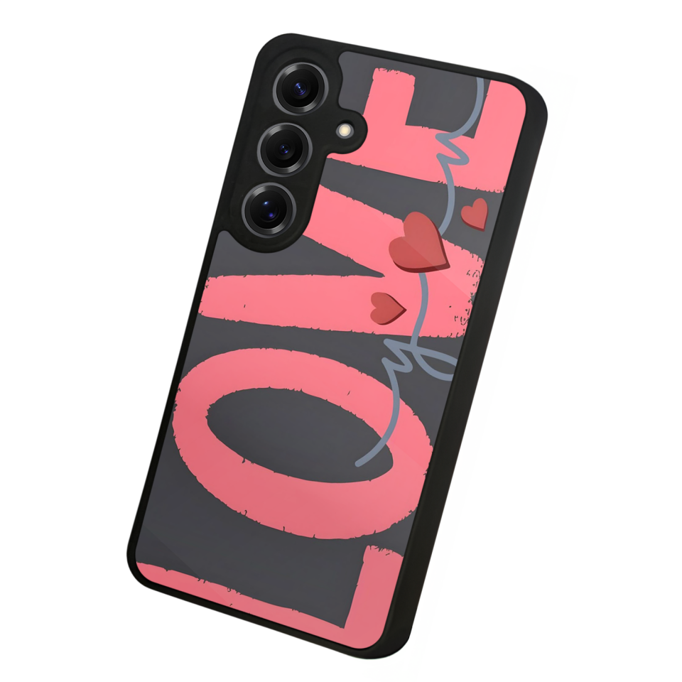 Samsung Galaxy S25 Uyumlu Love Tasarımlı Glossy Premium Kılıf