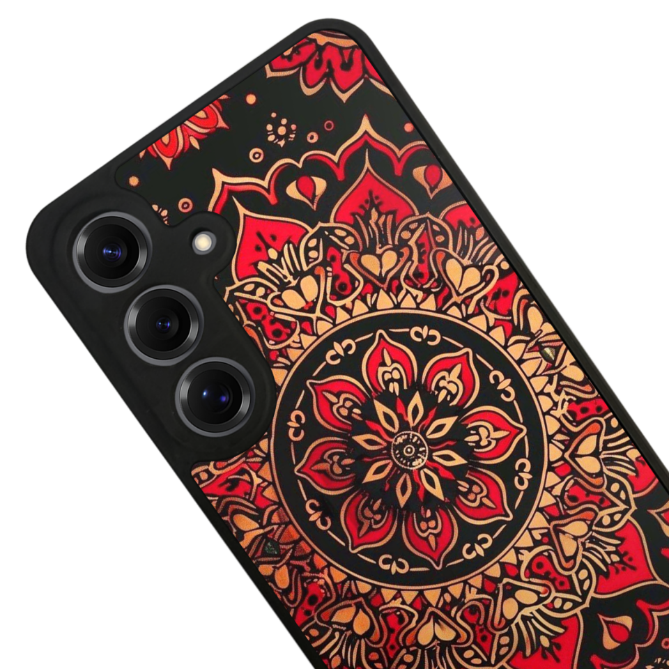 Samsung Galaxy S25 Uyumlu Mandala Tasarımlı Glossy Premium Kılıf