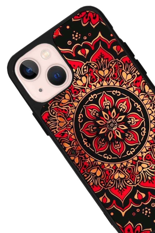 iPhone 13/14 Uyumlu Mandala Tasarımlı Glossy Premium Kılıf