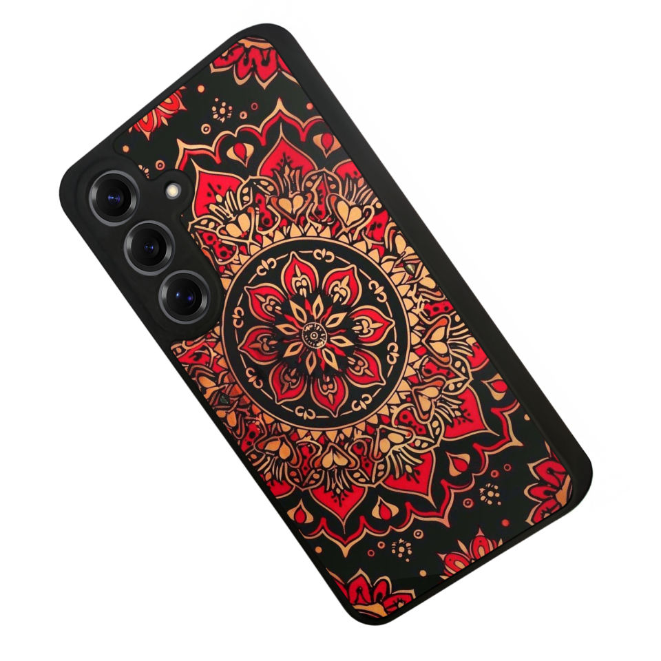 Samsung Galaxy S25 Uyumlu Mandala Tasarımlı Glossy Premium Kılıf