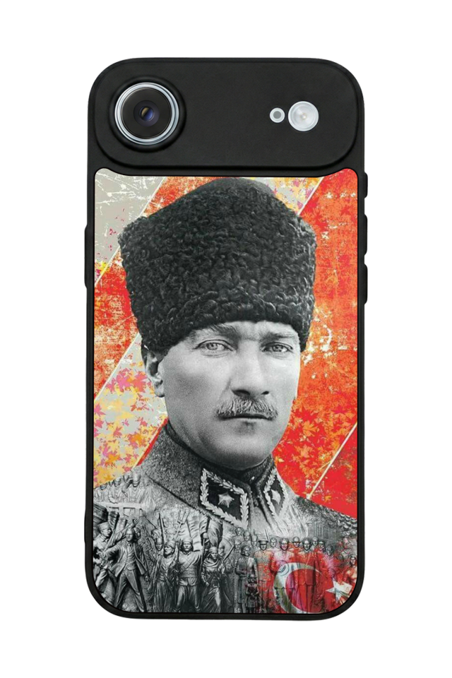 iPhone 17 Air Uyumlu Mustafa Kemal Ataturk Tasarımlı Glossy Premium Kılıf