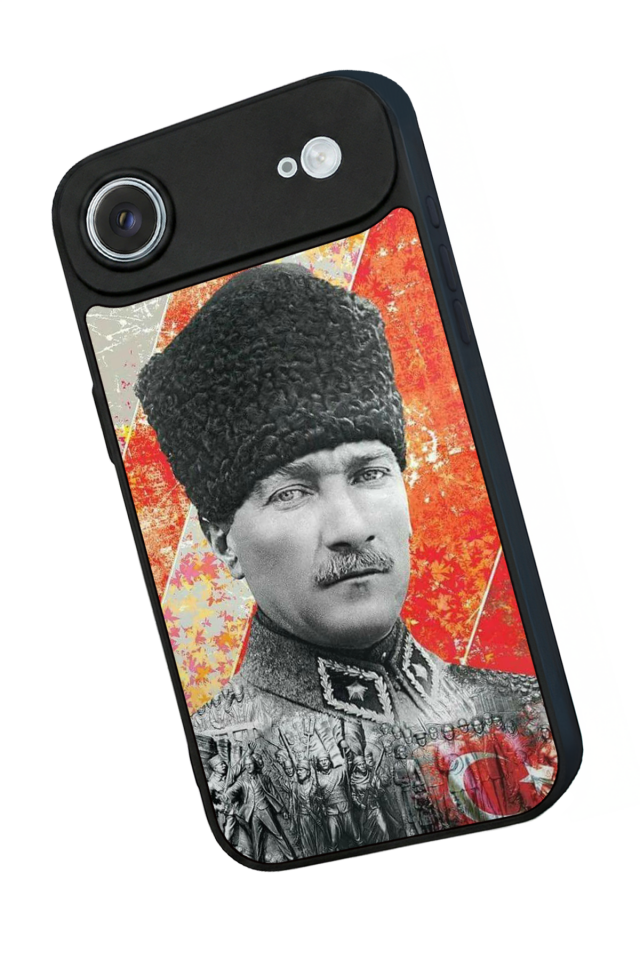 iPhone 17 Air Uyumlu Mustafa Kemal Ataturk Tasarımlı Glossy Premium Kılıf