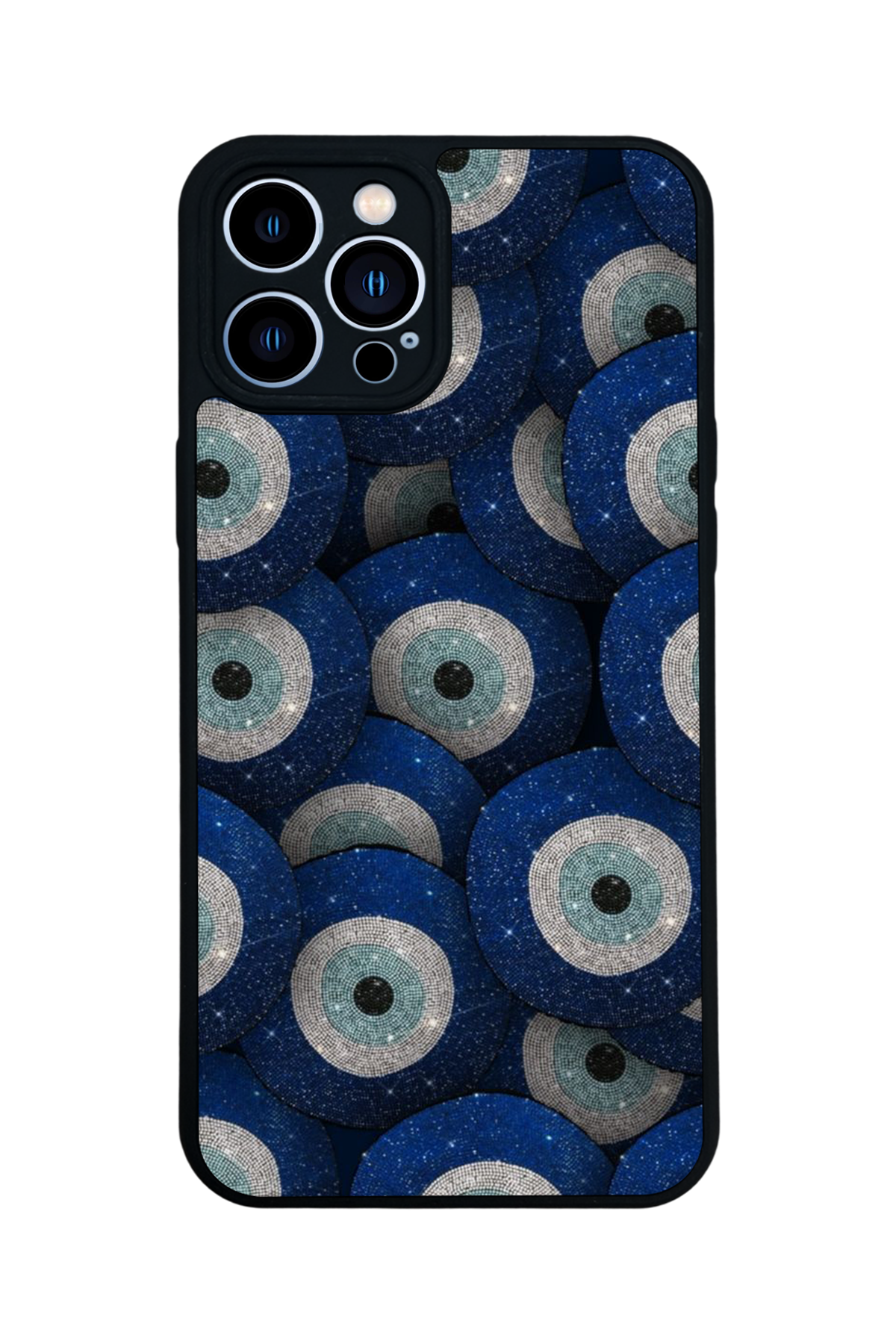 iPhone 12 Pro Max Uyumlu Nazar Tasarımlı Glossy Premium Kılıf