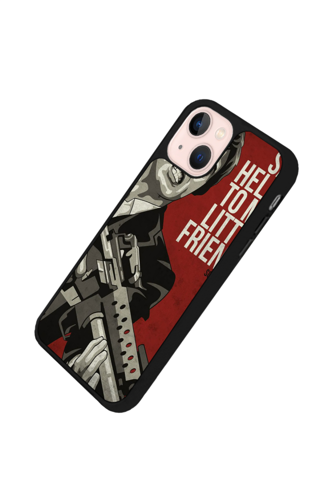 iPhone 13/14 Uyumlu Scarface Tasarımlı Glossy Premium Kılıf