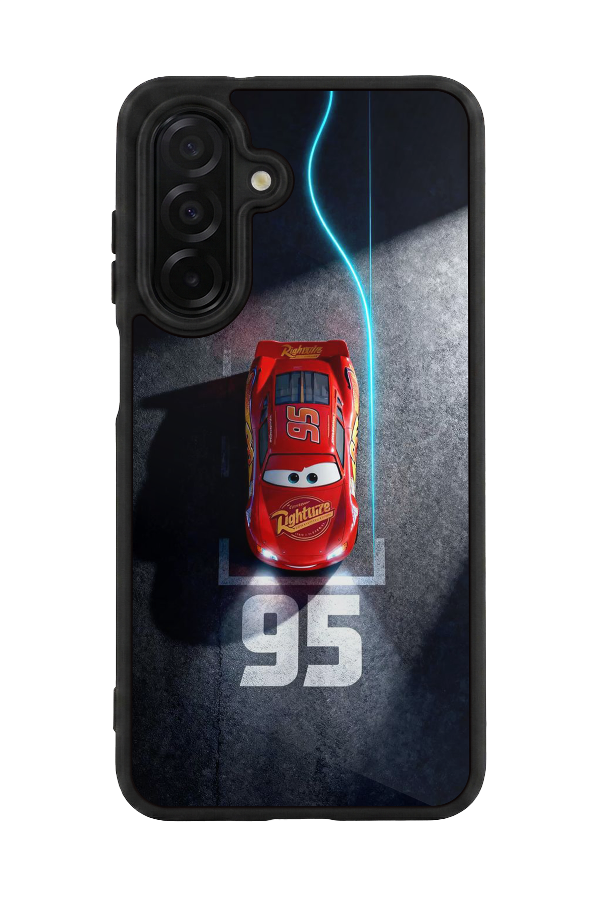 Samsung Galaxy A36 Uyumlu Şimsek McQueen Tasarımlı Glossy Premium Kılıf