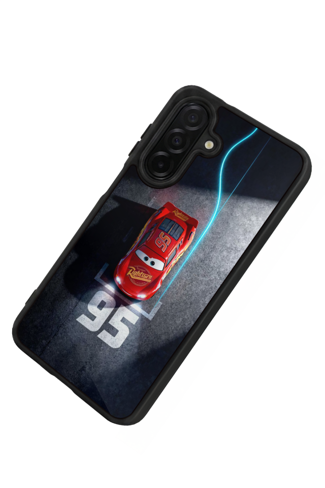 Samsung Galaxy A36 Uyumlu Şimsek McQueen Tasarımlı Glossy Premium Kılıf