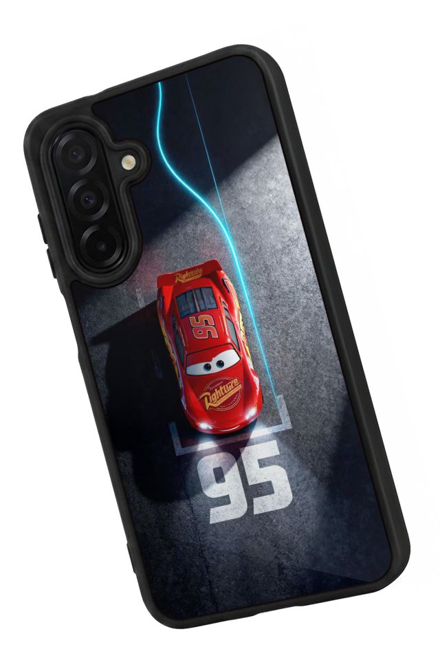 Samsung Galaxy A36 Uyumlu Şimsek McQueen Tasarımlı Glossy Premium Kılıf