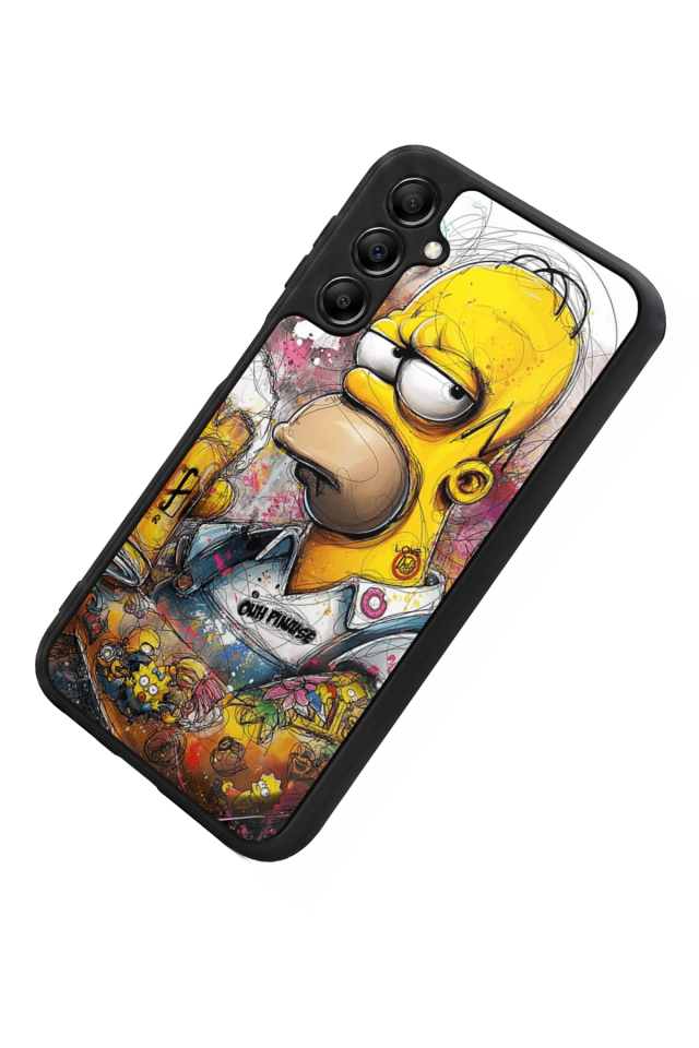 Samsung Galaxy A14 Uyumlu The Simpsons Tasarımlı Glossy Premium Kılıf
