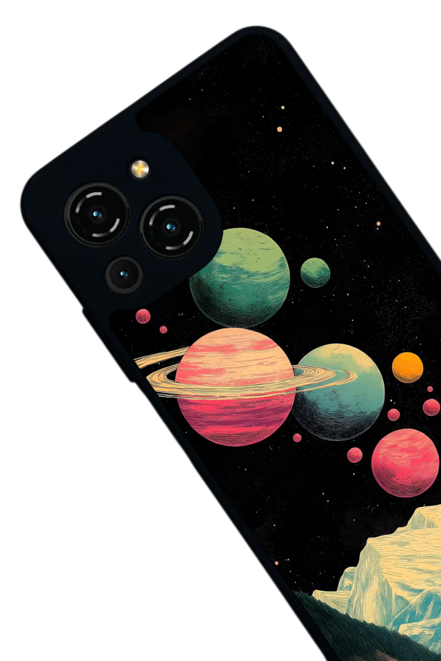 Reeder S23 Pro Max Uyumlu Uzay Tasarımlı Glossy Premium Kılıf