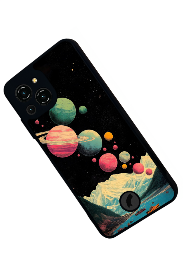 Reeder S23 Pro Max Uyumlu Uzay Tasarımlı Glossy Premium Kılıf