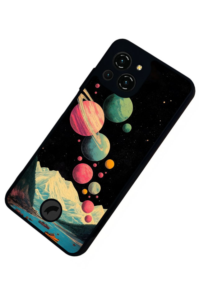 Reeder S23 Pro Max Uyumlu Uzay Tasarımlı Glossy Premium Kılıf