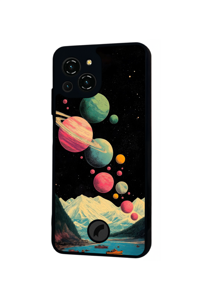 Reeder S23 Pro Max Uyumlu Uzay Tasarımlı Glossy Premium Kılıf