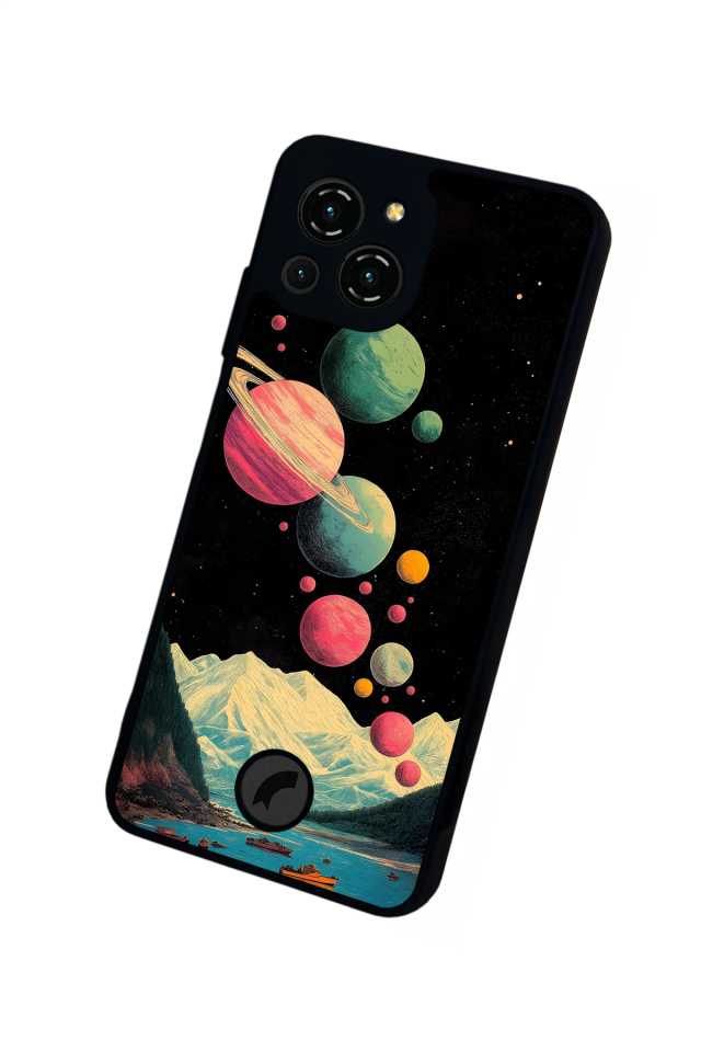 Reeder S23 Pro Max Uyumlu Uzay Tasarımlı Glossy Premium Kılıf