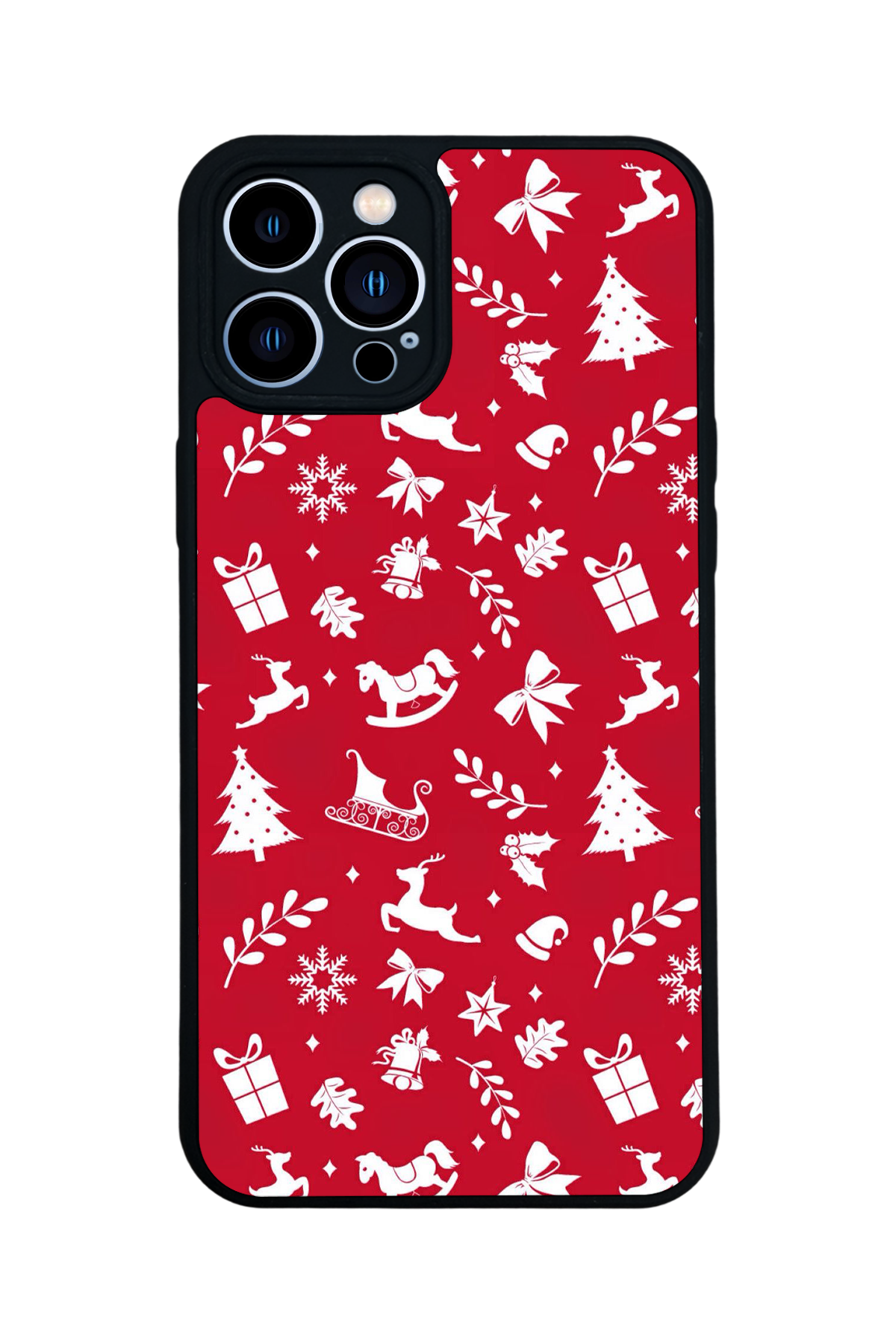 iPhone 13 Pro Max Uyumlu Yilbasi Christmas Tasarımlı Glossy Premium Kılıf