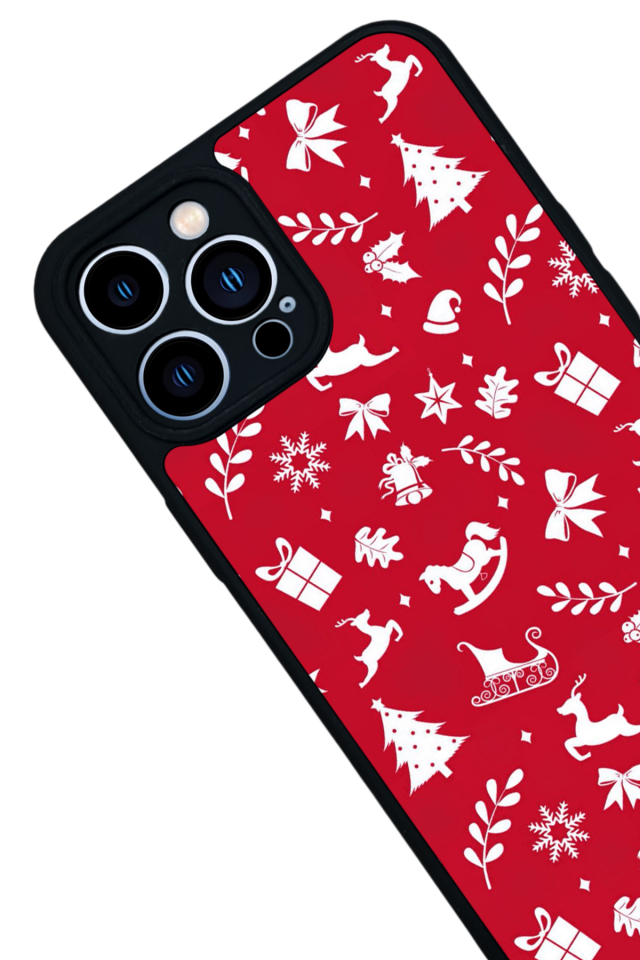 iPhone 13 Pro Max Uyumlu Yilbasi Christmas Tasarımlı Glossy Premium Kılıf