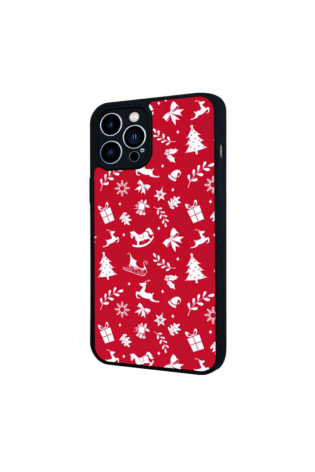 iPhone 13 Pro Max Uyumlu Yilbasi Christmas Tasarımlı Glossy Premium Kılıf