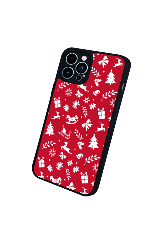 iPhone 13 Pro Max Uyumlu Yilbasi Christmas Tasarımlı Glossy Premium Kılıf