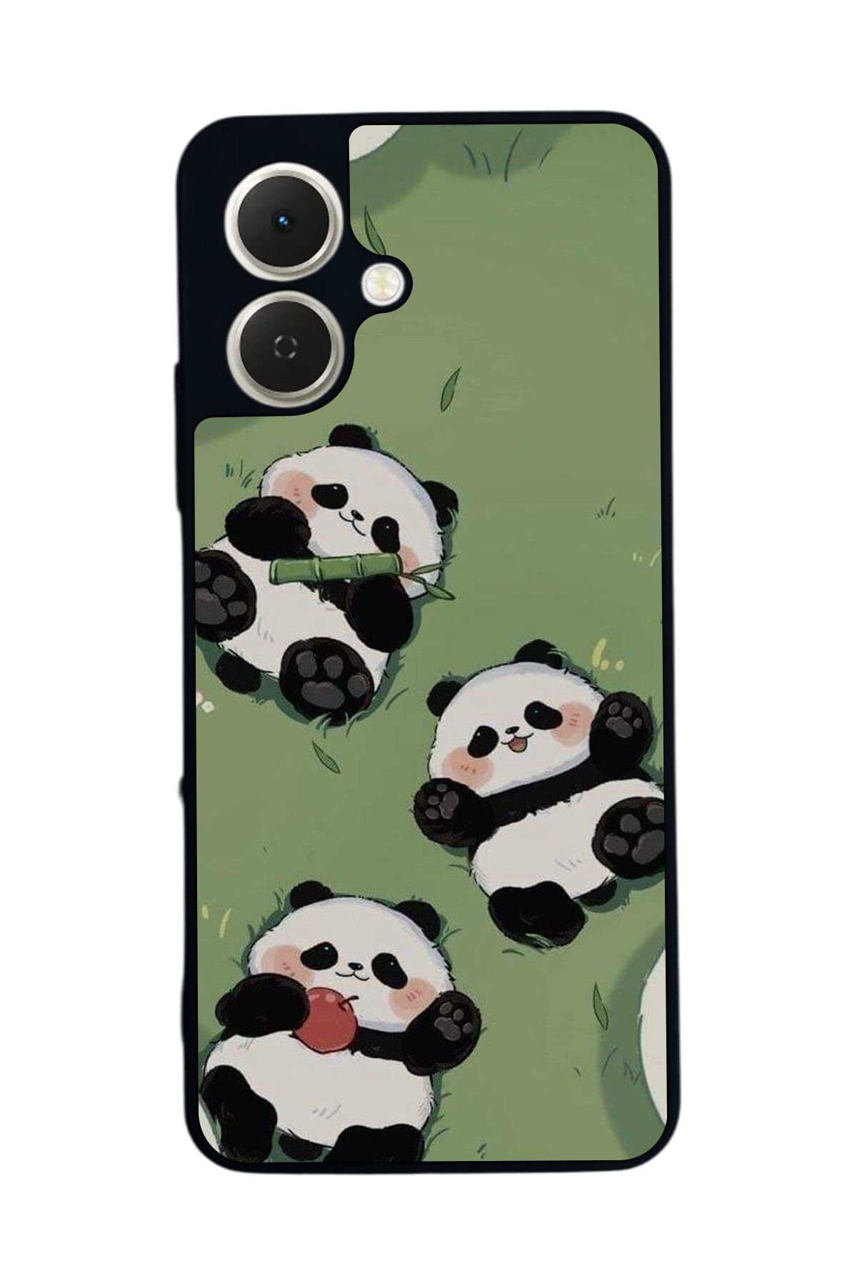 Tecno Spark GO 2 Uyumlu Panda Tasarımlı Glossy Premium Kılıf