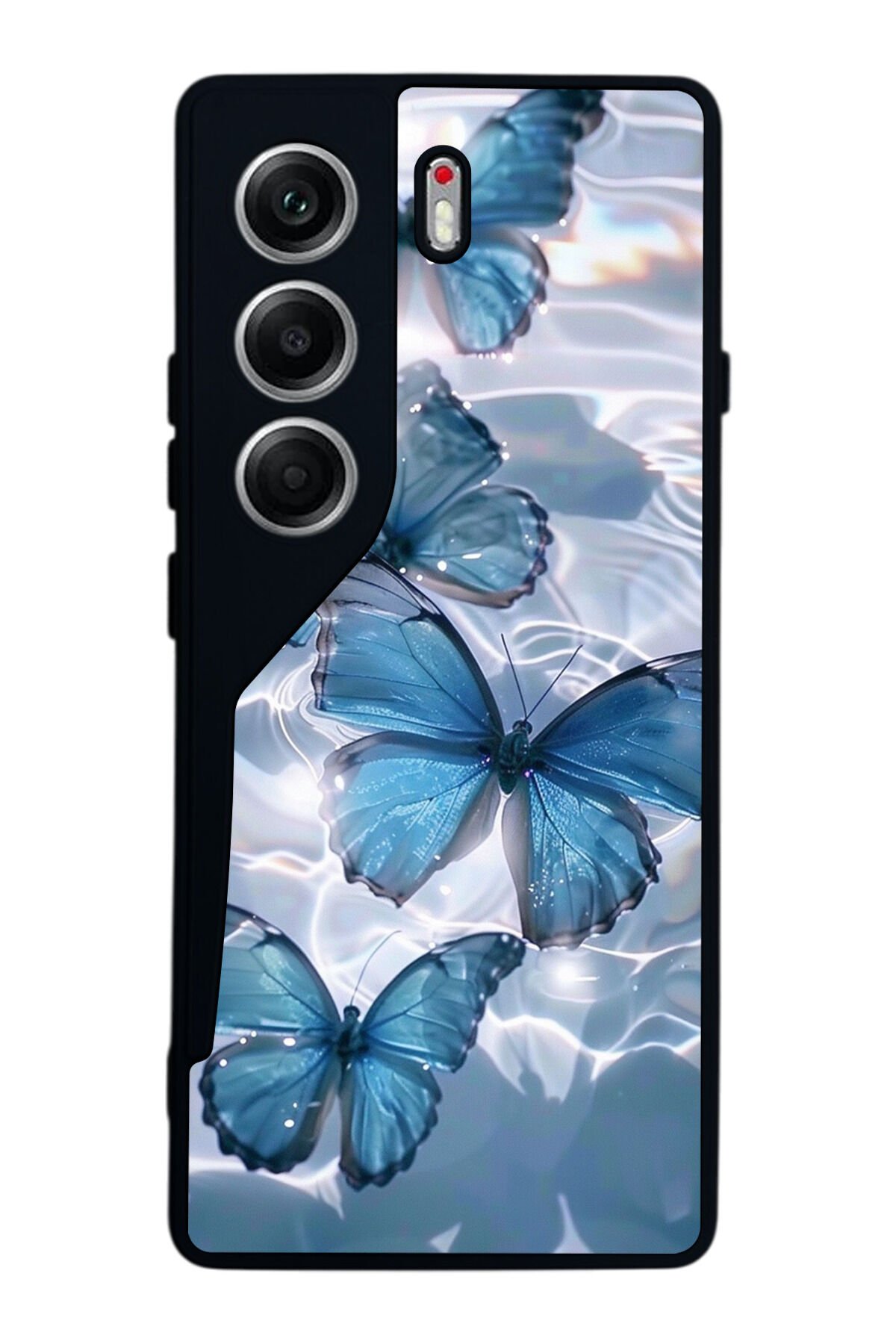 Tecno Camon 40 Uyumlu Kelebek Tasarımlı Glossy Premium Kılıf