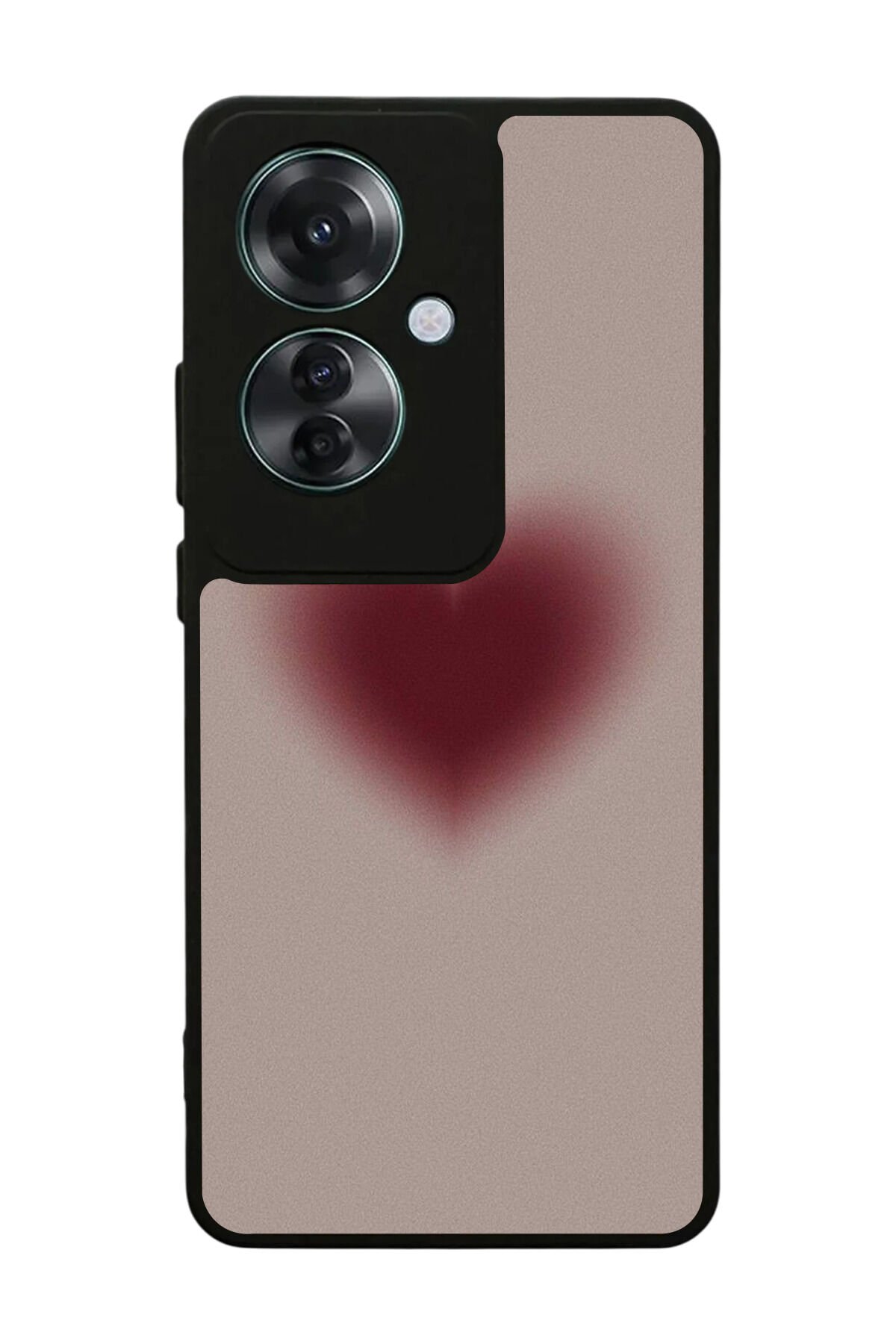 Oppo Reno 11F Uyumlu Kalp Love Tasarımlı Glossy Premium Kılıf