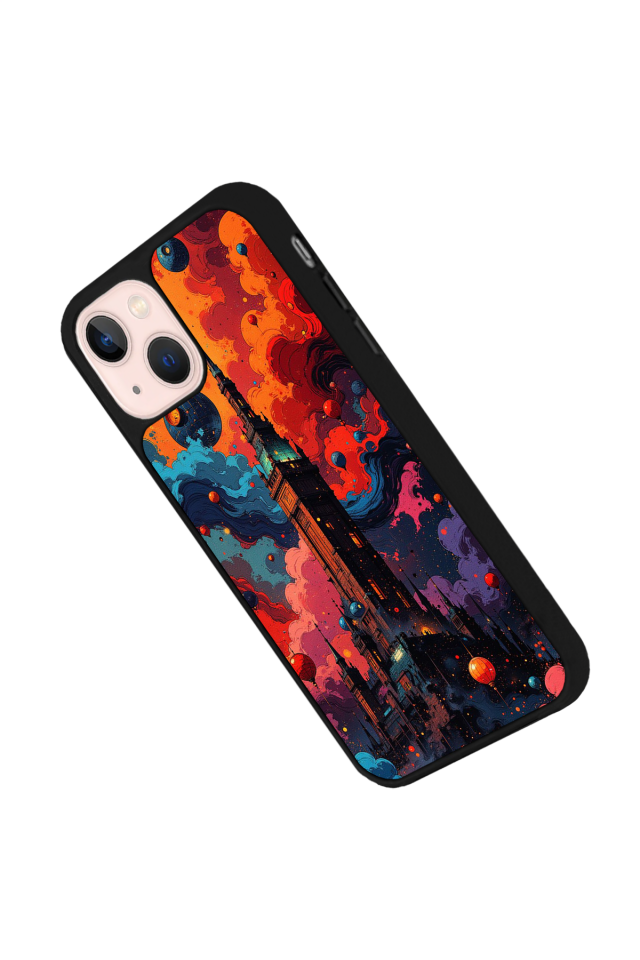 iPhone 13 Mini Uyumlu Abstract Tasarımlı Glossy Premium Kılıf