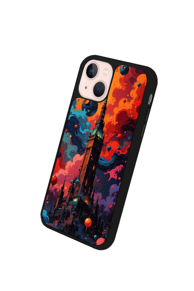 iPhone 13 Mini Uyumlu Abstract Tasarımlı Glossy Premium Kılıf
