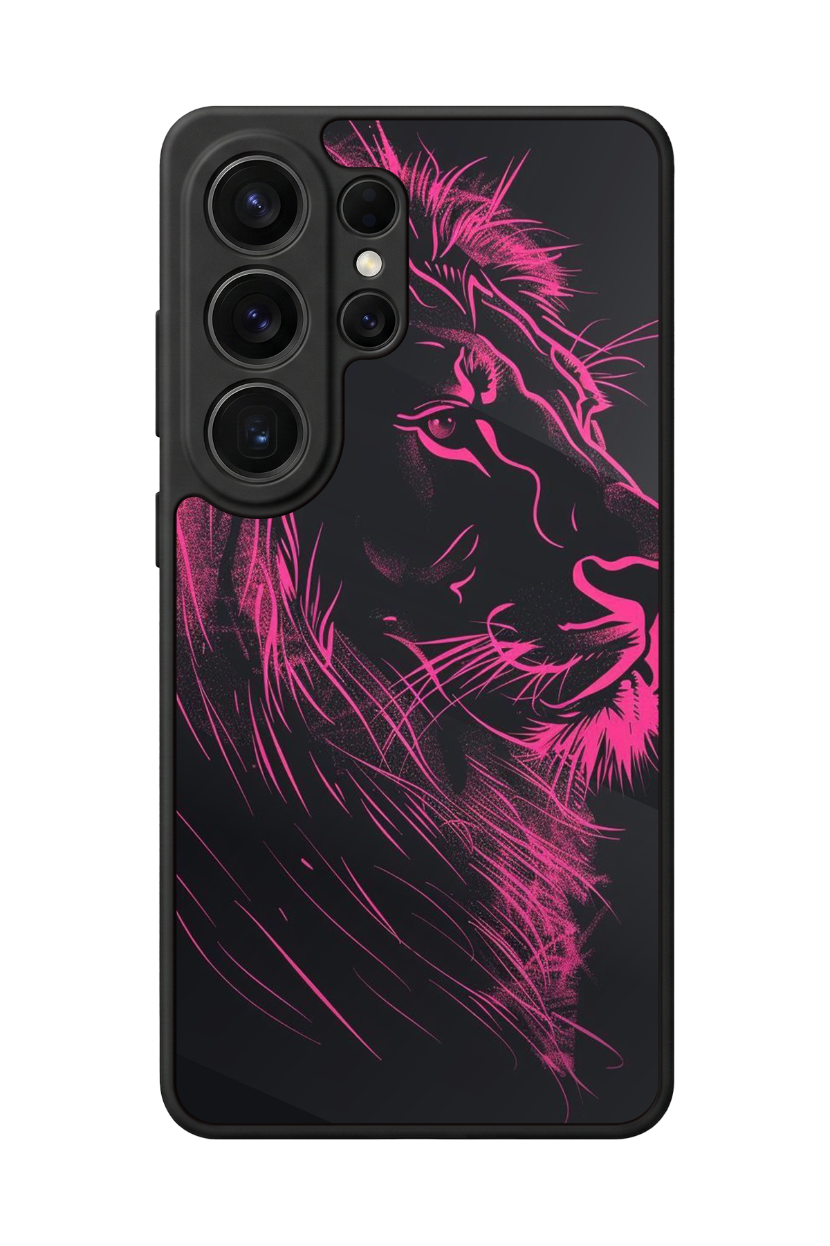 Samsung Galaxy S26 Ultra Uyumlu Aslan Tasarımlı Glossy Premium Kılıf