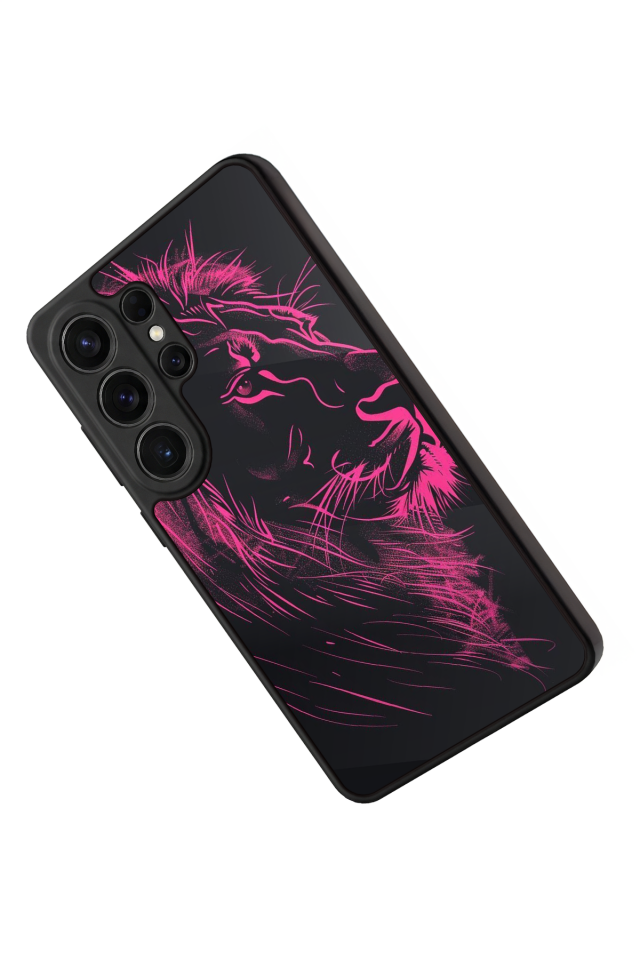 Samsung Galaxy S26 Ultra Uyumlu Aslan Tasarımlı Glossy Premium Kılıf