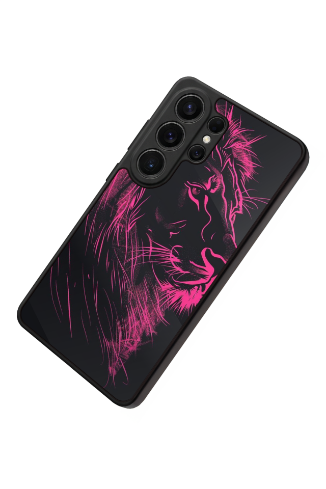 Samsung Galaxy S26 Ultra Uyumlu Aslan Tasarımlı Glossy Premium Kılıf