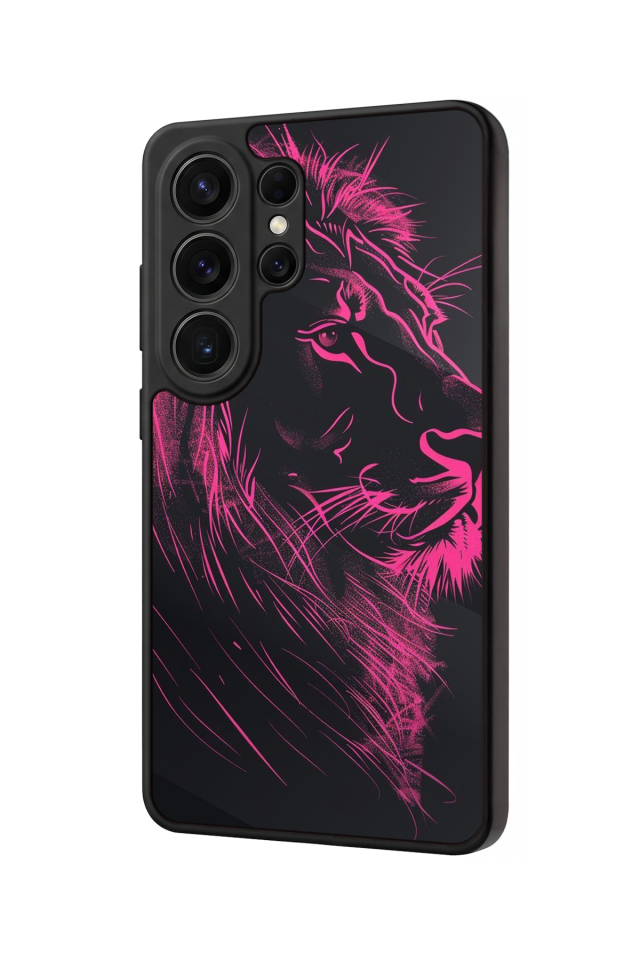 Samsung Galaxy S26 Ultra Uyumlu Aslan Tasarımlı Glossy Premium Kılıf