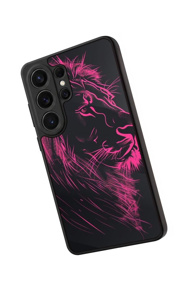 Samsung Galaxy S26 Ultra Uyumlu Aslan Tasarımlı Glossy Premium Kılıf