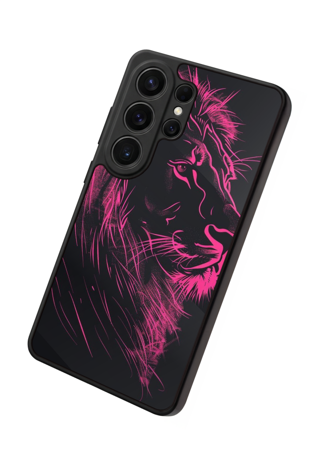 Samsung Galaxy S26 Ultra Uyumlu Aslan Tasarımlı Glossy Premium Kılıf