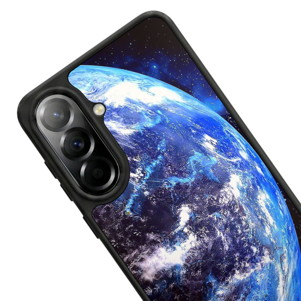 Samsung Galaxy A37 Uyumlu Ay Tasarımlı Glossy Premium Kılıf