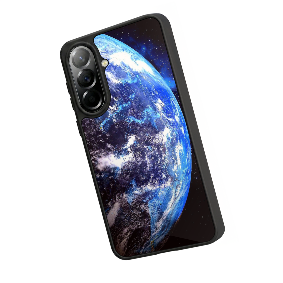 Samsung Galaxy A37 Uyumlu Ay Tasarımlı Glossy Premium Kılıf