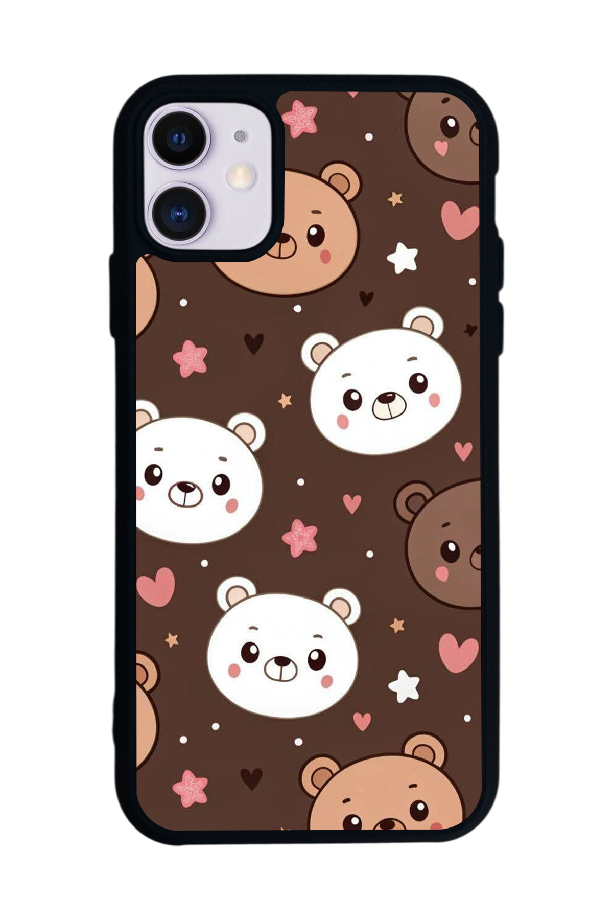 iPhone 11 Uyumlu Ayı Tasarımlı Glossy Premium Kılıf