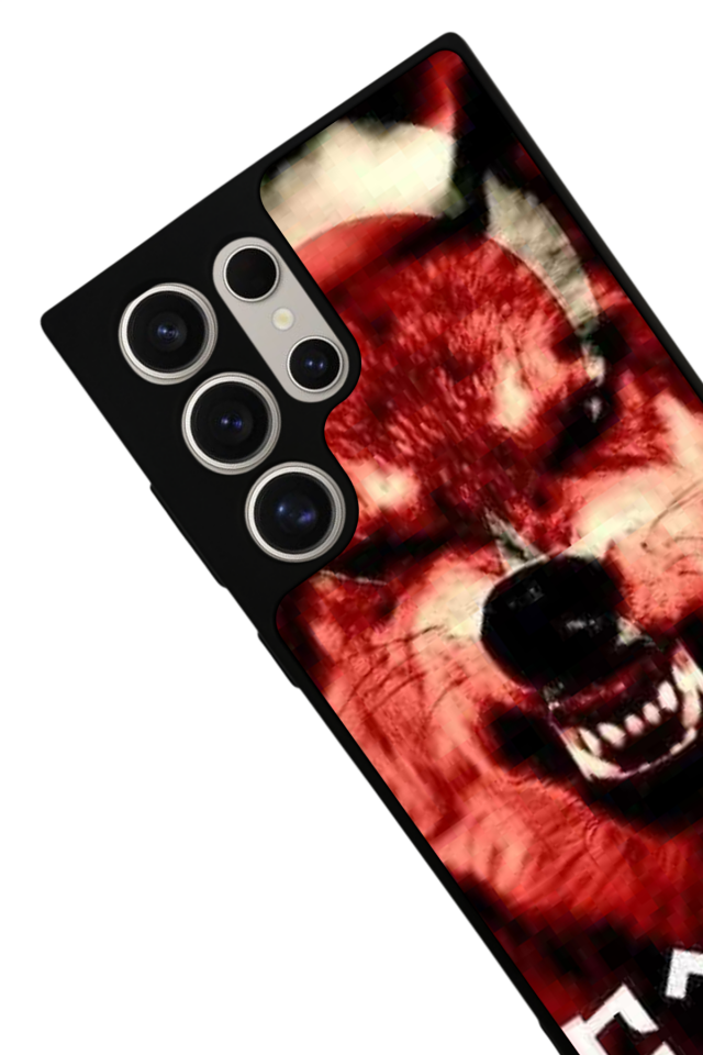 Samsung Galaxy S22 Ultra Uyumlu Bozkurt Tasarımlı Glossy Premium Kılıf