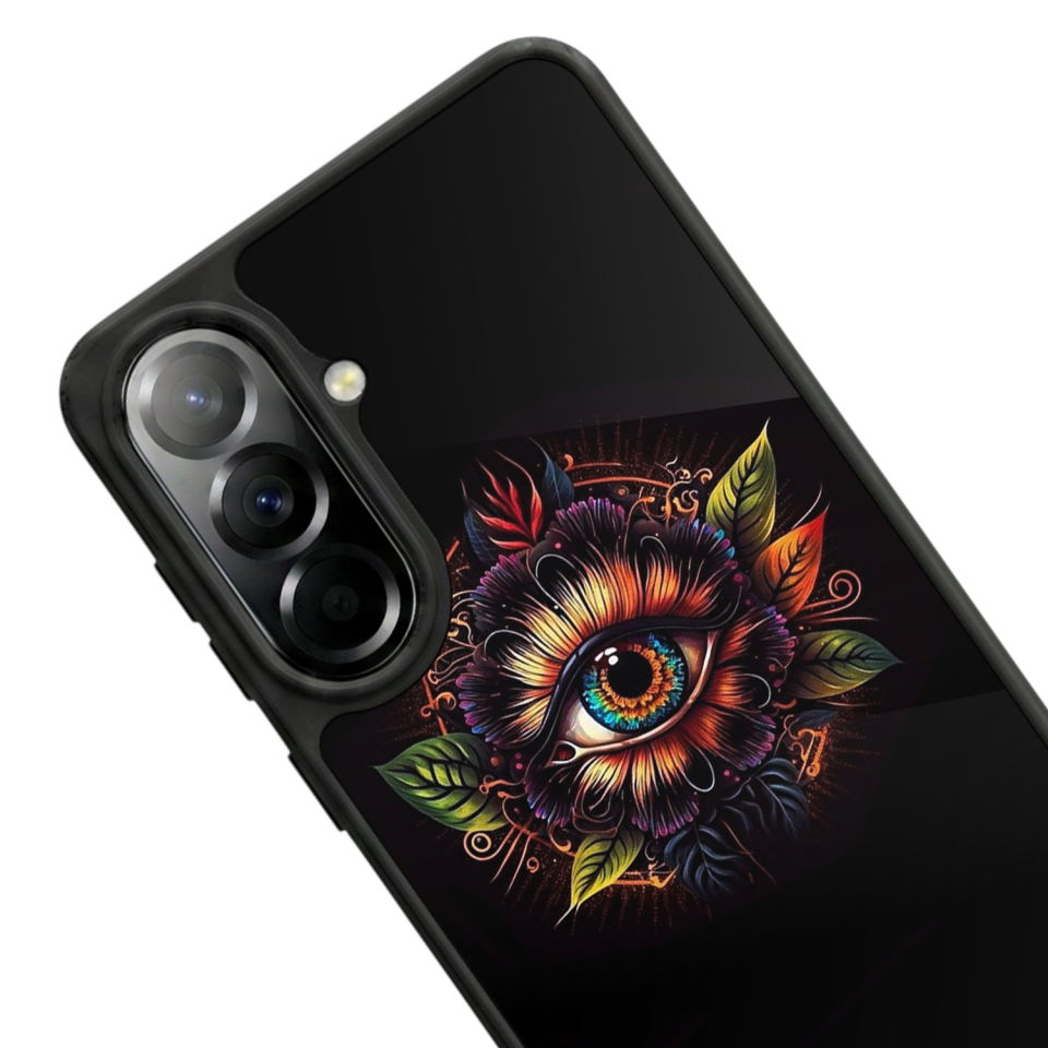 Samsung Galaxy A37 Uyumlu Göz Tasarımlı Glossy Premium Kılıf