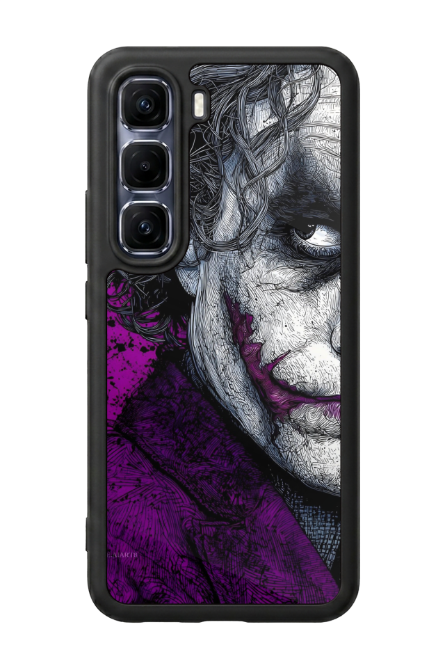 Infinix Hot 60 Pro Plus Uyumlu Joker Tasarımlı Glossy Premium Kılıf