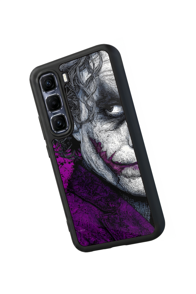 Infinix Hot 60 Pro Plus Uyumlu Joker Tasarımlı Glossy Premium Kılıf