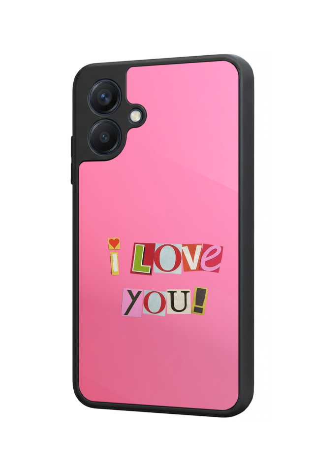 Samsung Galaxy A07 Uyumlu Kalp Love Tasarımlı Glossy Premium Kılıf