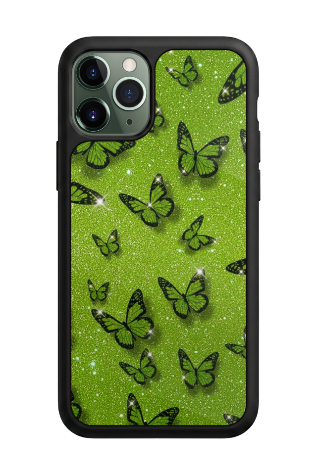 iPhone 11 Pro Uyumlu Kelebek Tasarımlı Glossy Premium Kılıf